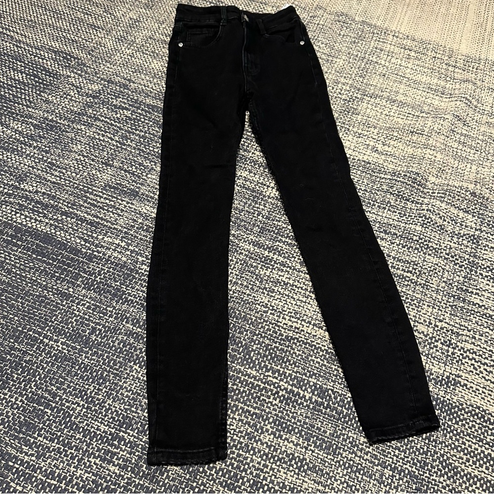 Zara Skinny Jeans Black Sz 2